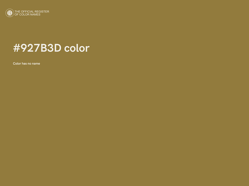 #927B3D color image