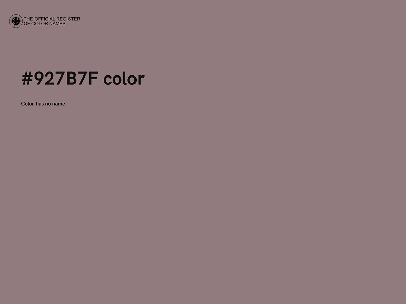 #927B7F color image