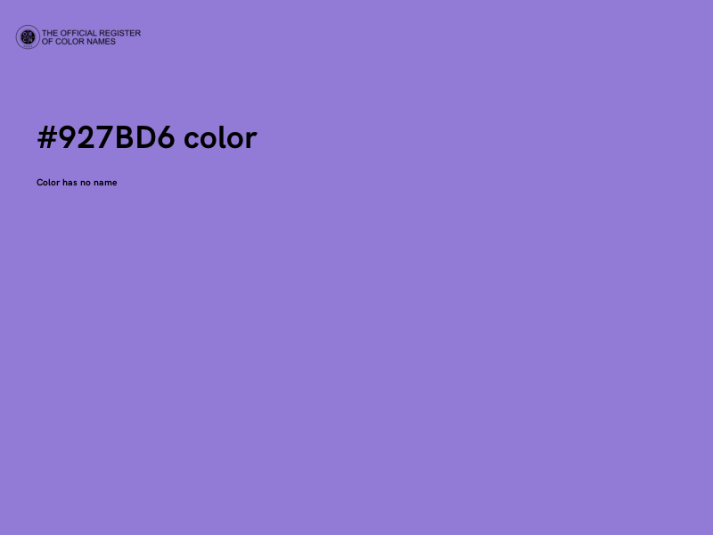 #927BD6 color image