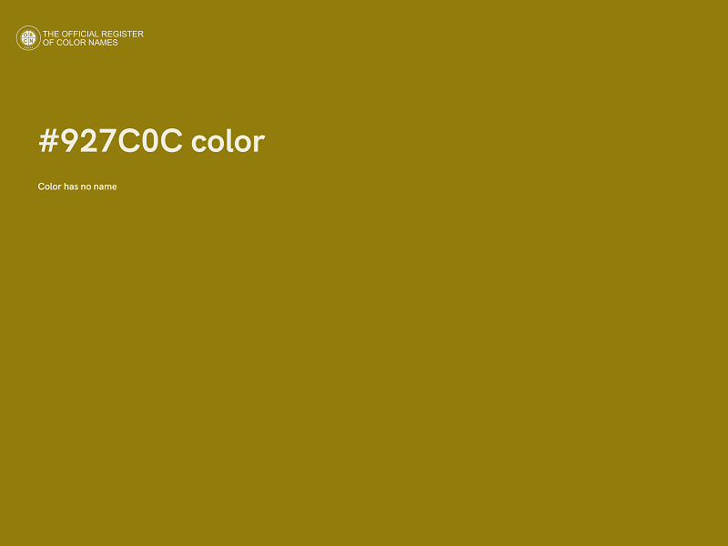 #927C0C color image