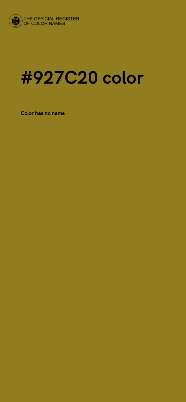 #927C20 color image