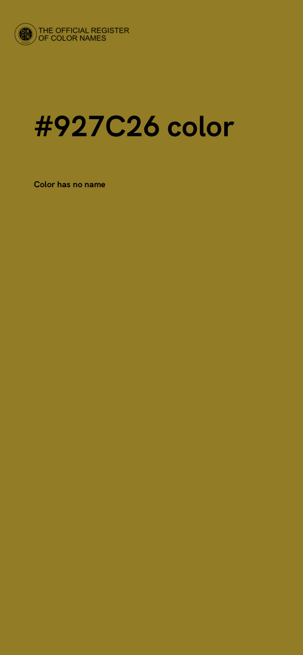 #927C26 color image