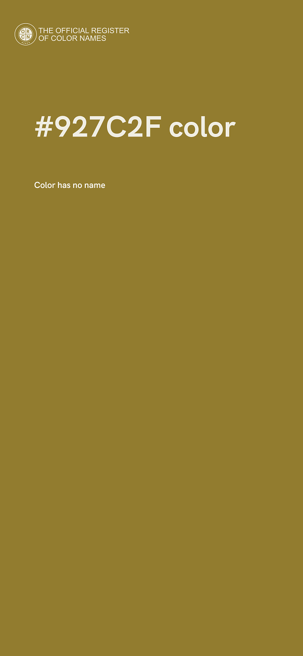 #927C2F color image