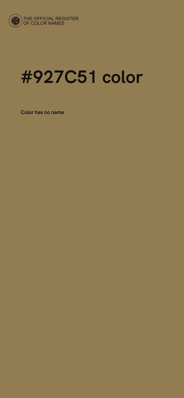 #927C51 color image