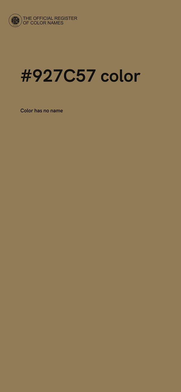 #927C57 color image