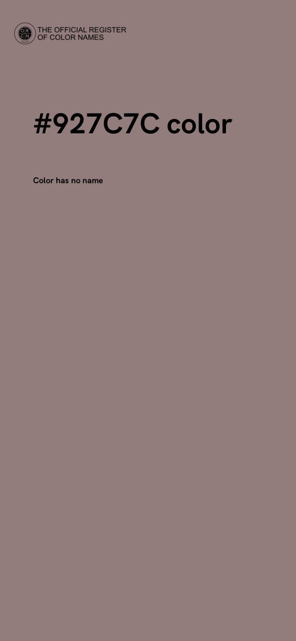 #927C7C color image