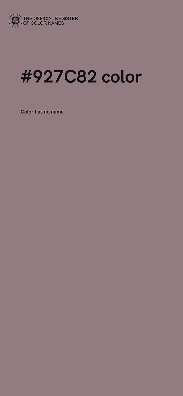 #927C82 color image