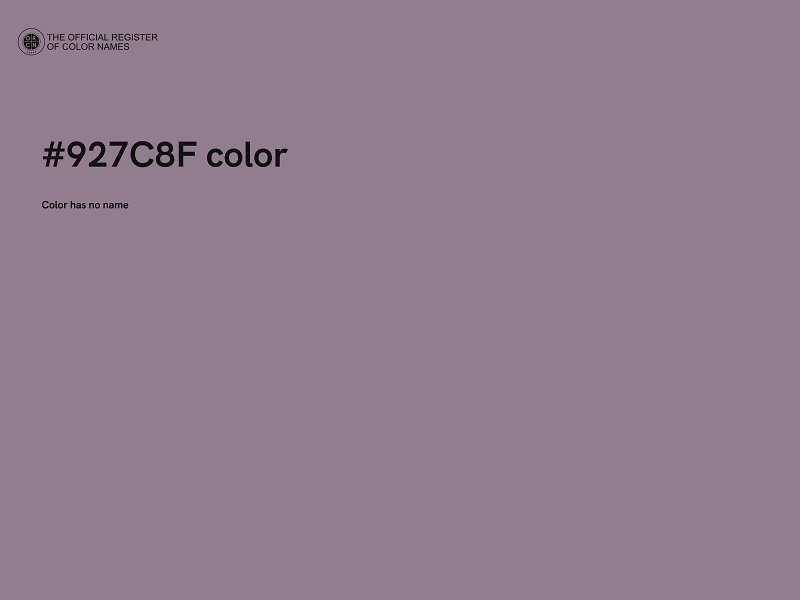#927C8F color image