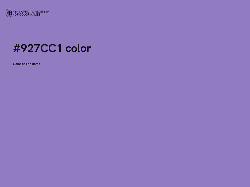 #927CC1 color image