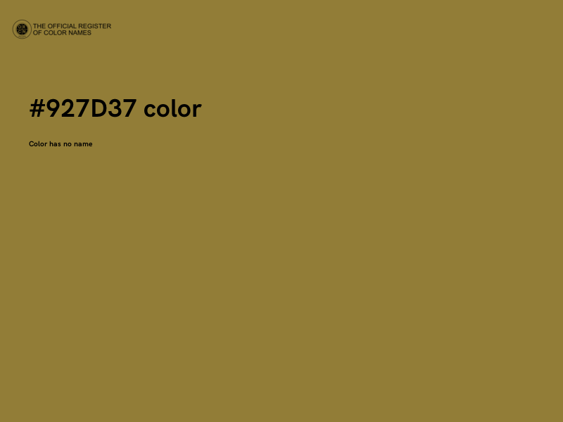 #927D37 color image