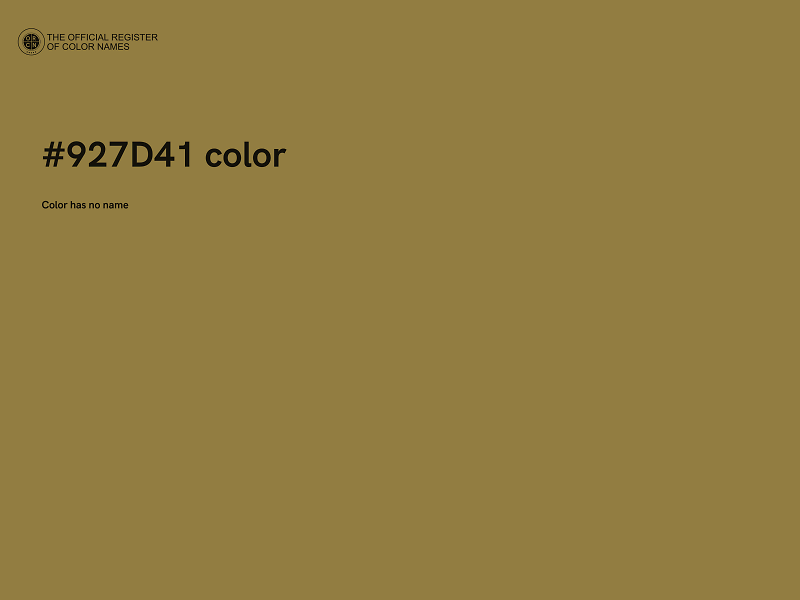 #927D41 color image