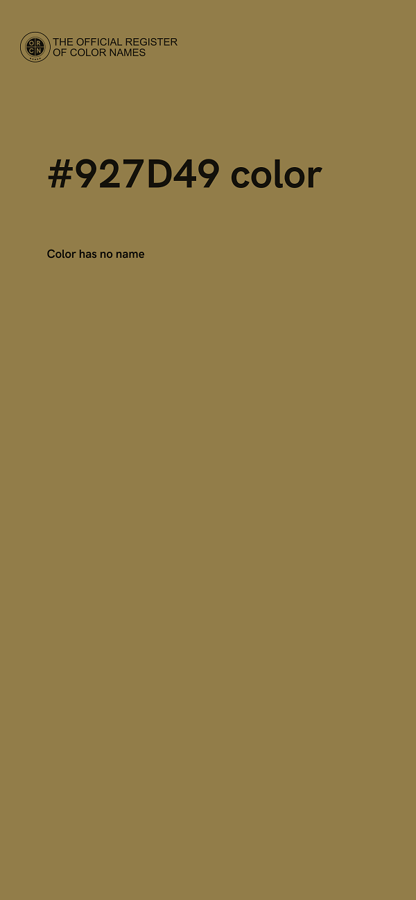 #927D49 color image