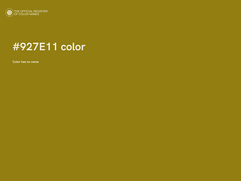 #927E11 color image