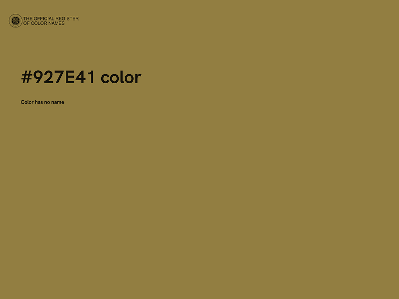 #927E41 color image