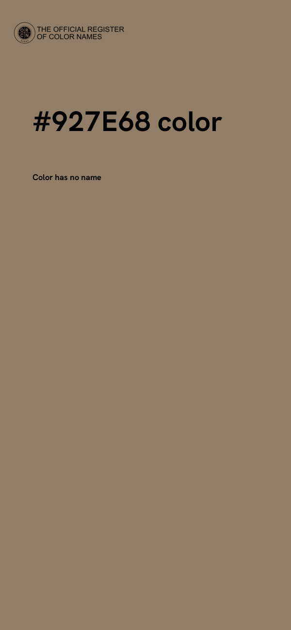 #927E68 color image
