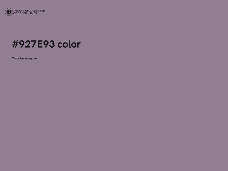 #927E93 color image