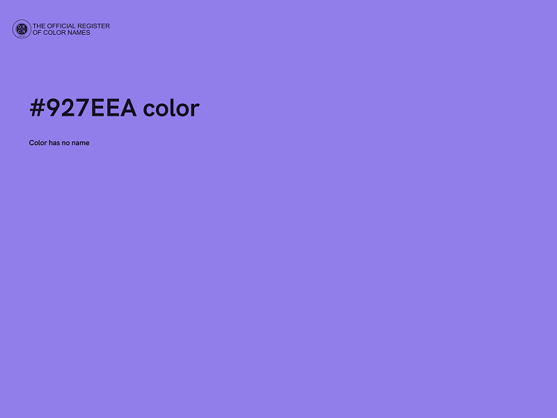 #927EEA color image