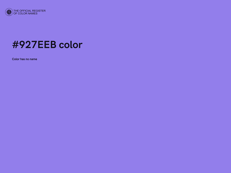 #927EEB color image