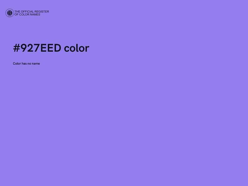 #927EED color image