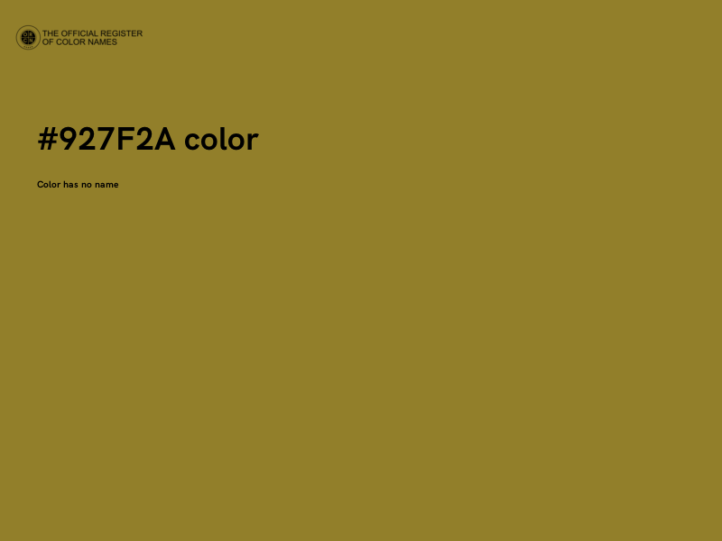 #927F2A color image