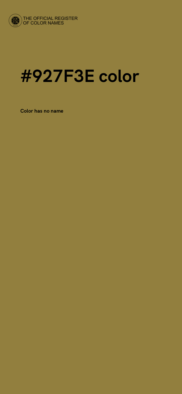 #927F3E color image