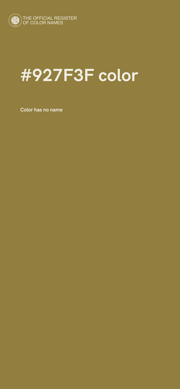 #927F3F color image