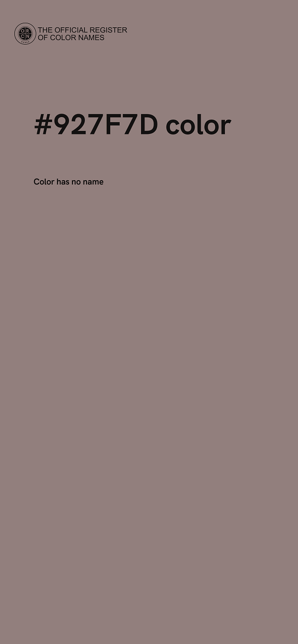 #927F7D color image
