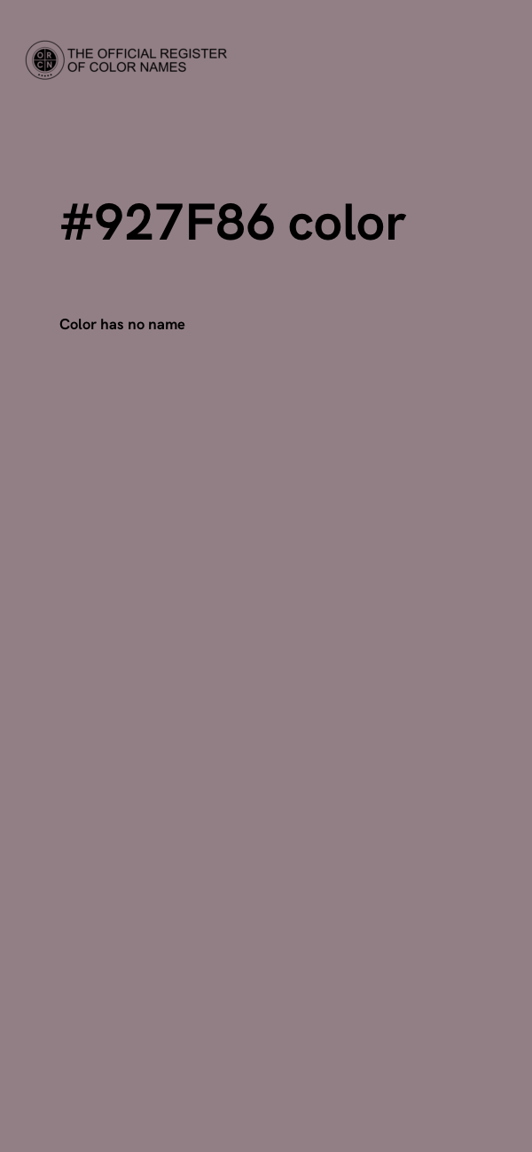 #927F86 color image