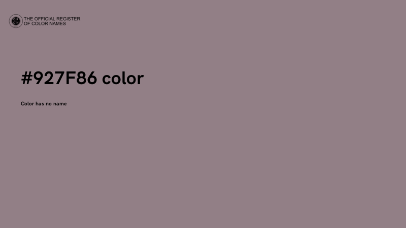 #927F86 color image