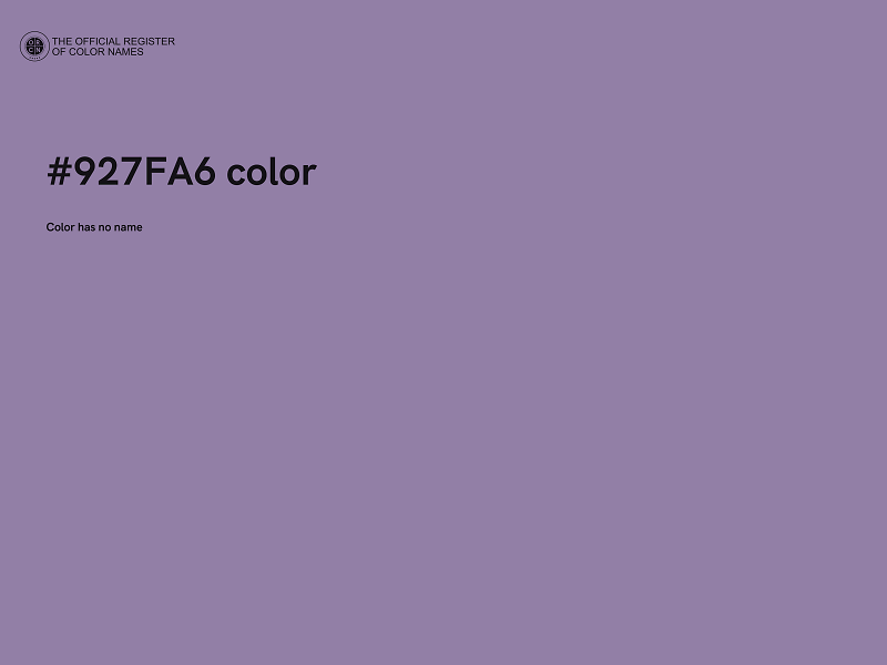 #927FA6 color image