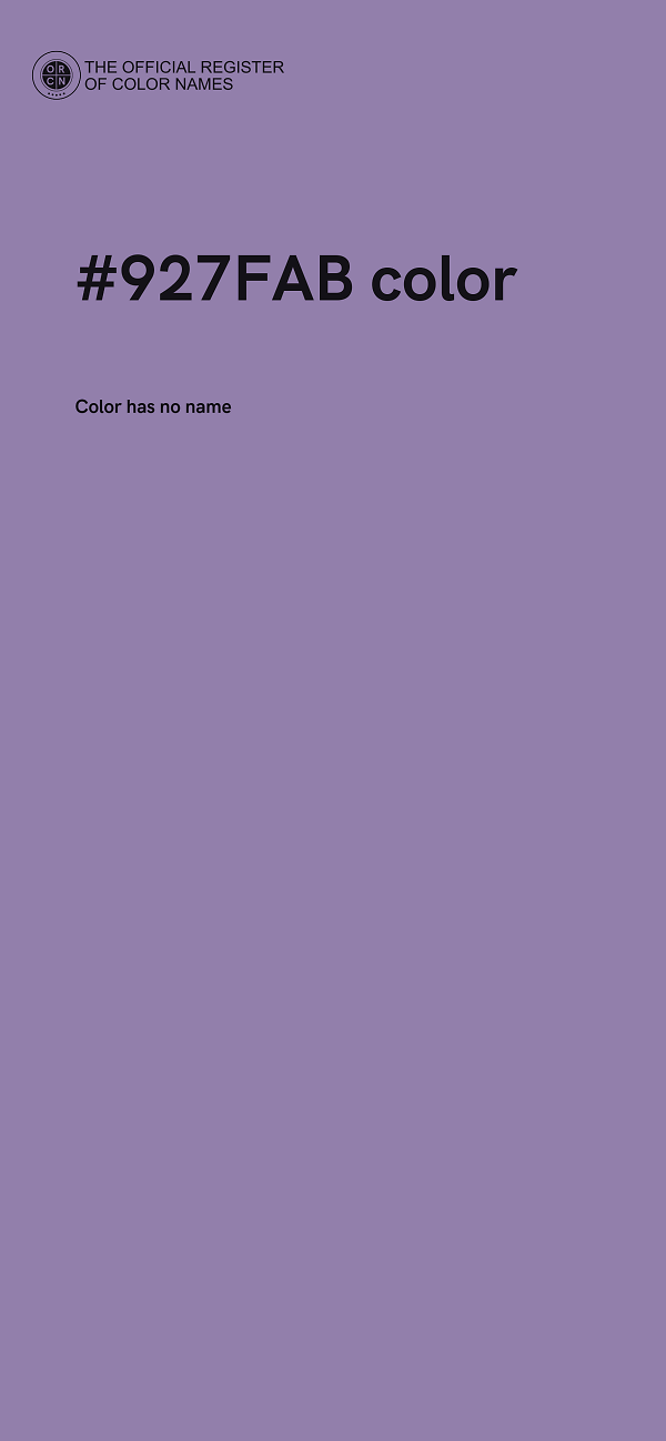 #927FAB color image