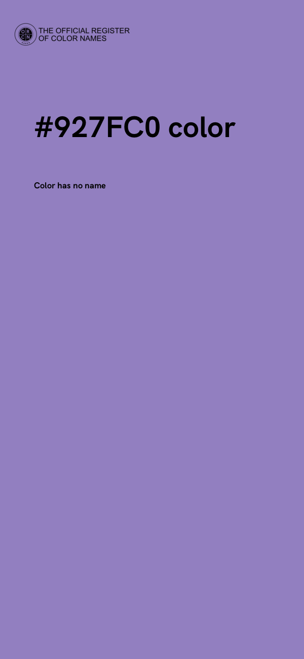 #927FC0 color image