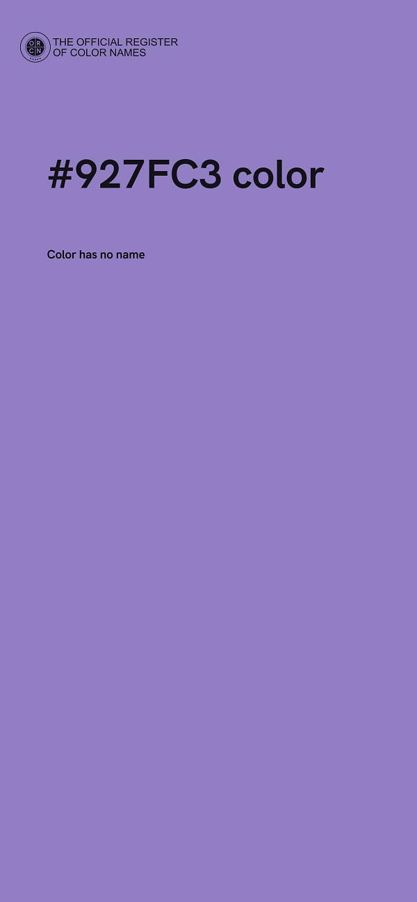 #927FC3 color image