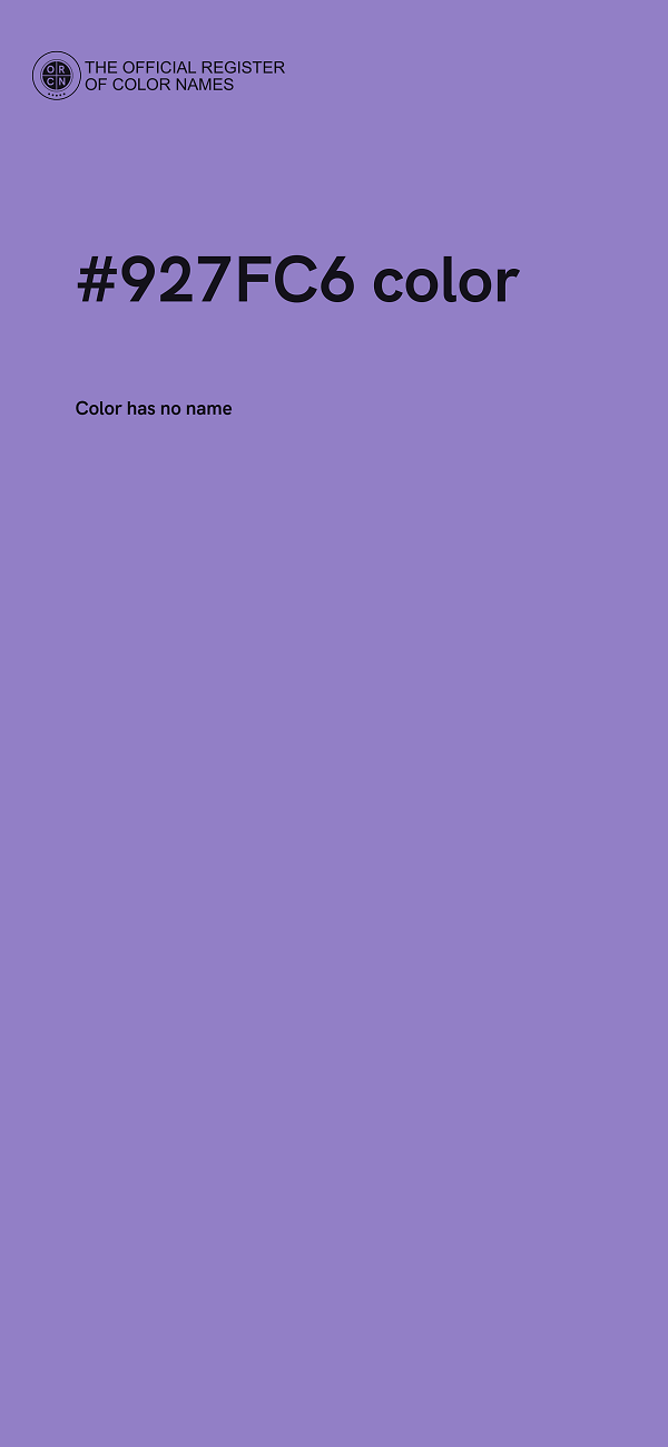 #927FC6 color image