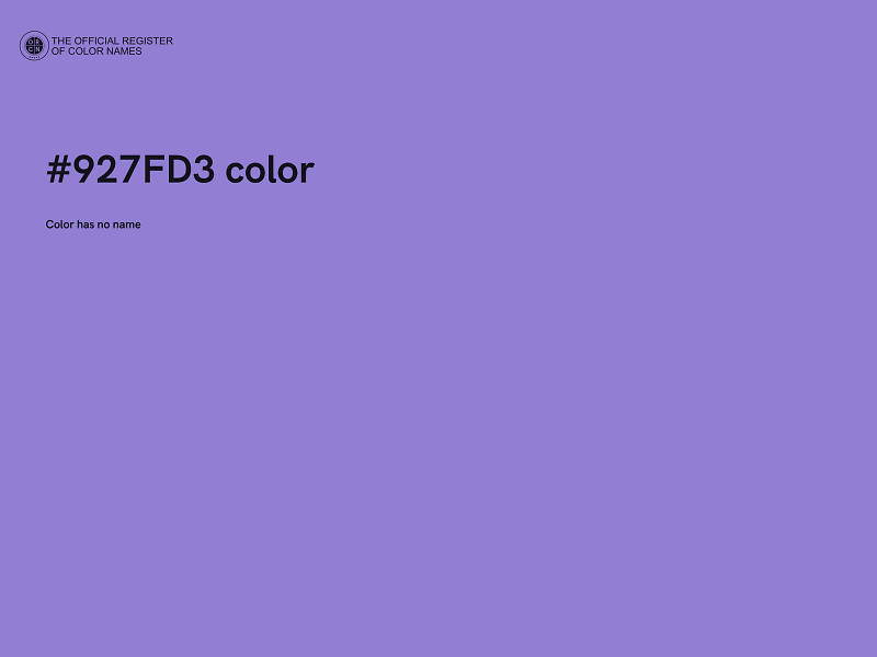 #927FD3 color image