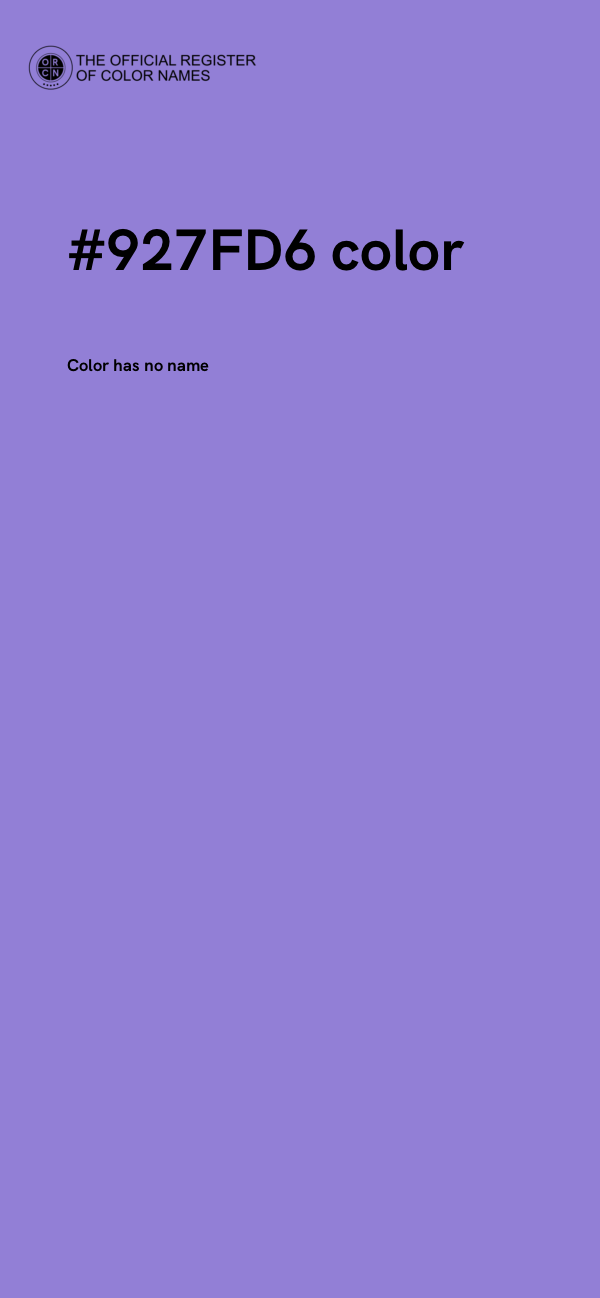 #927FD6 color image
