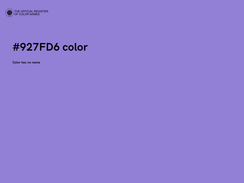 #927FD6 color image