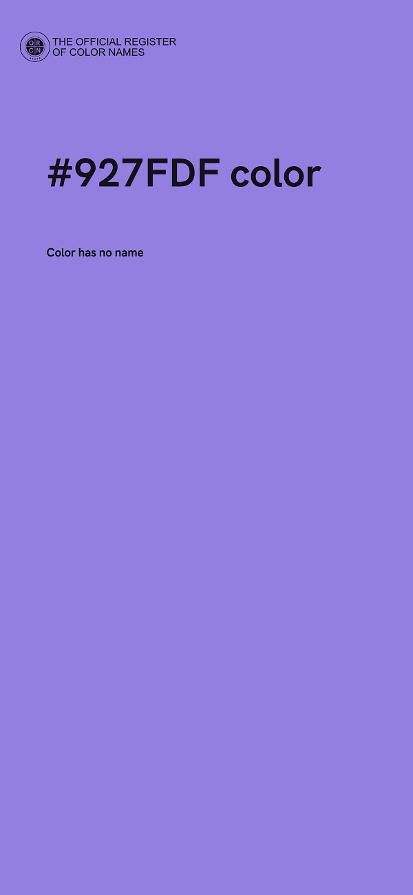 #927FDF color image