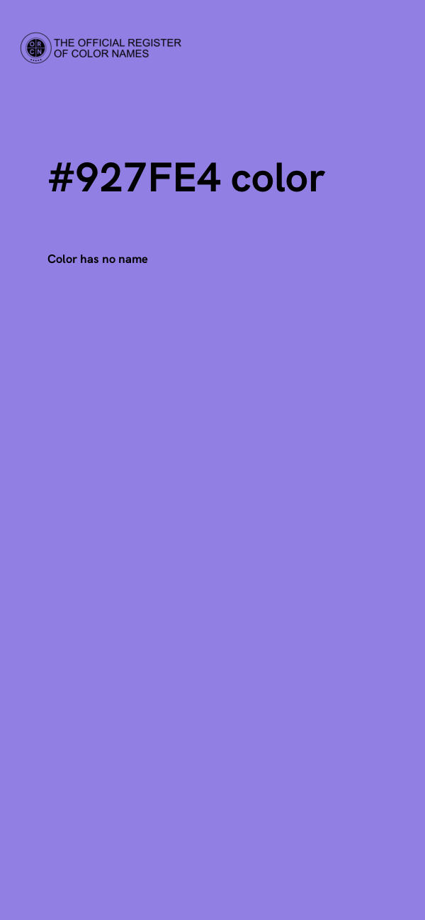 #927FE4 color image