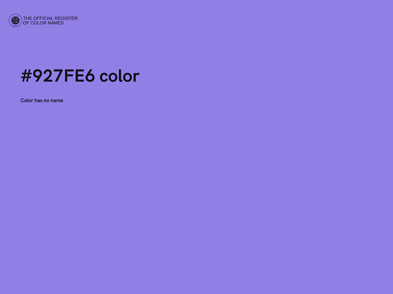 #927FE6 color image