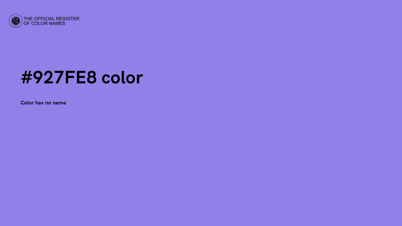 #927FE8 color image