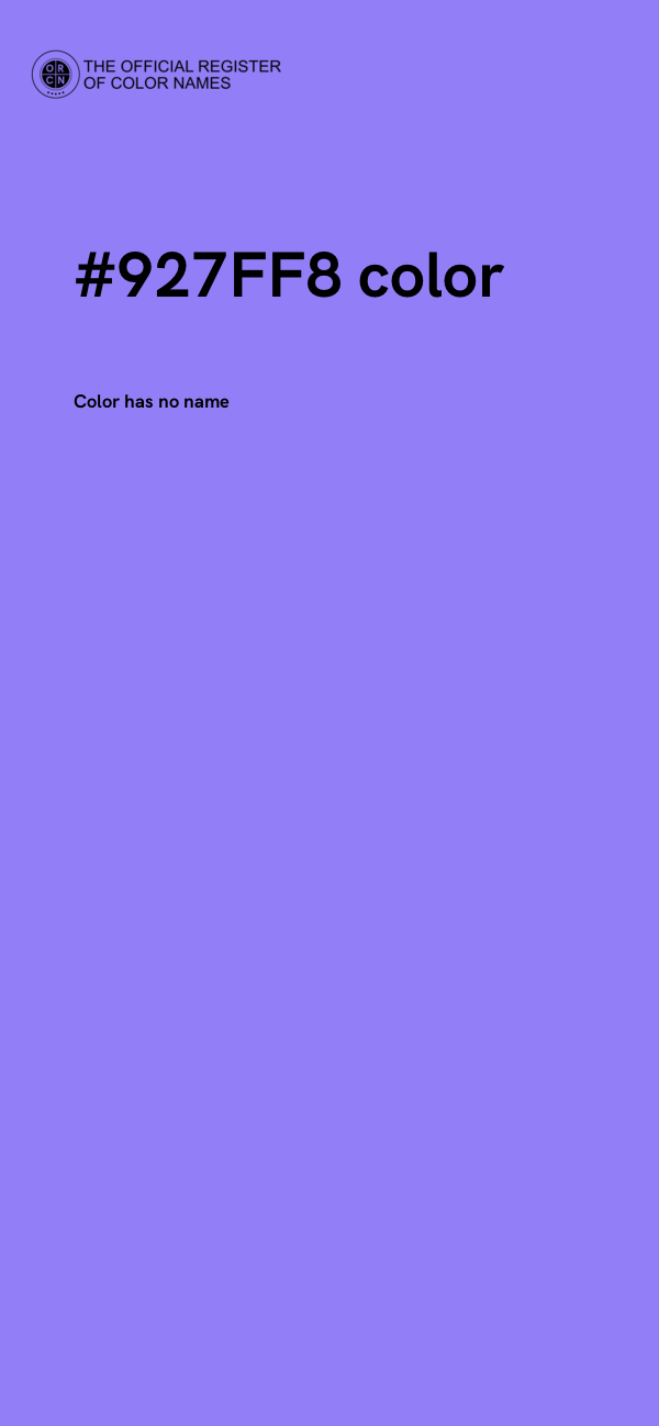 #927FF8 color image