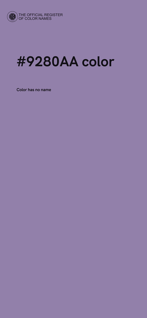 #9280AA color image