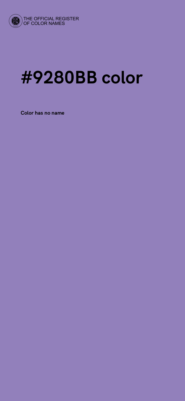 #9280BB color image
