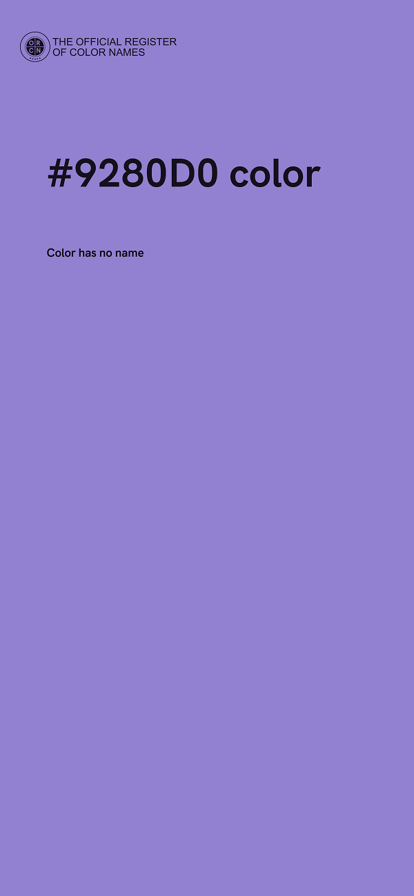 #9280D0 color image