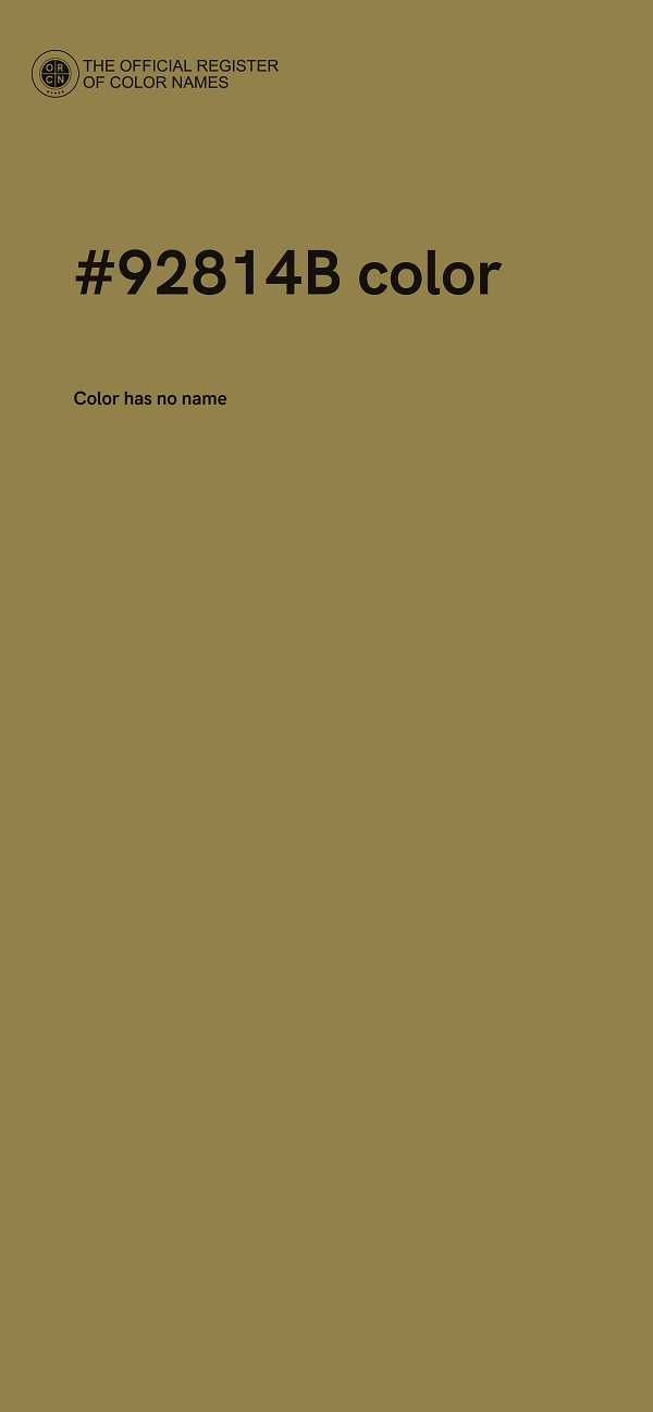 #92814B color image