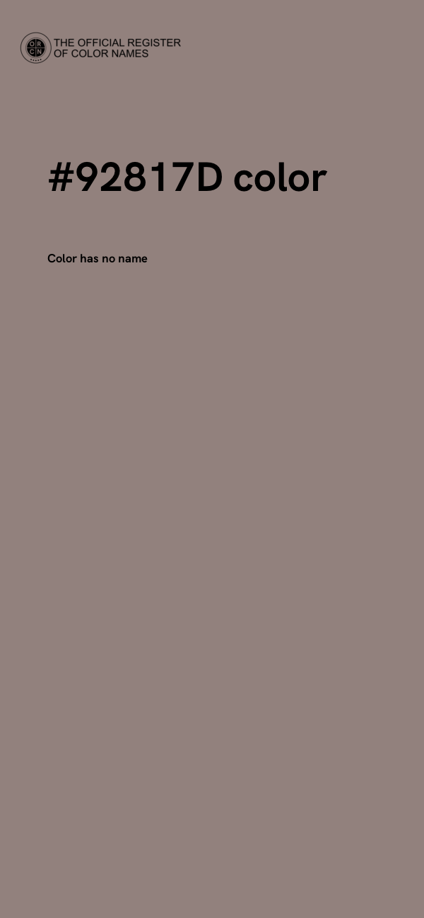#92817D color image