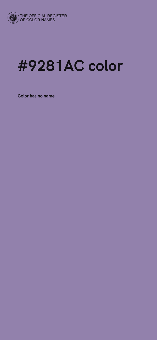#9281AC color image