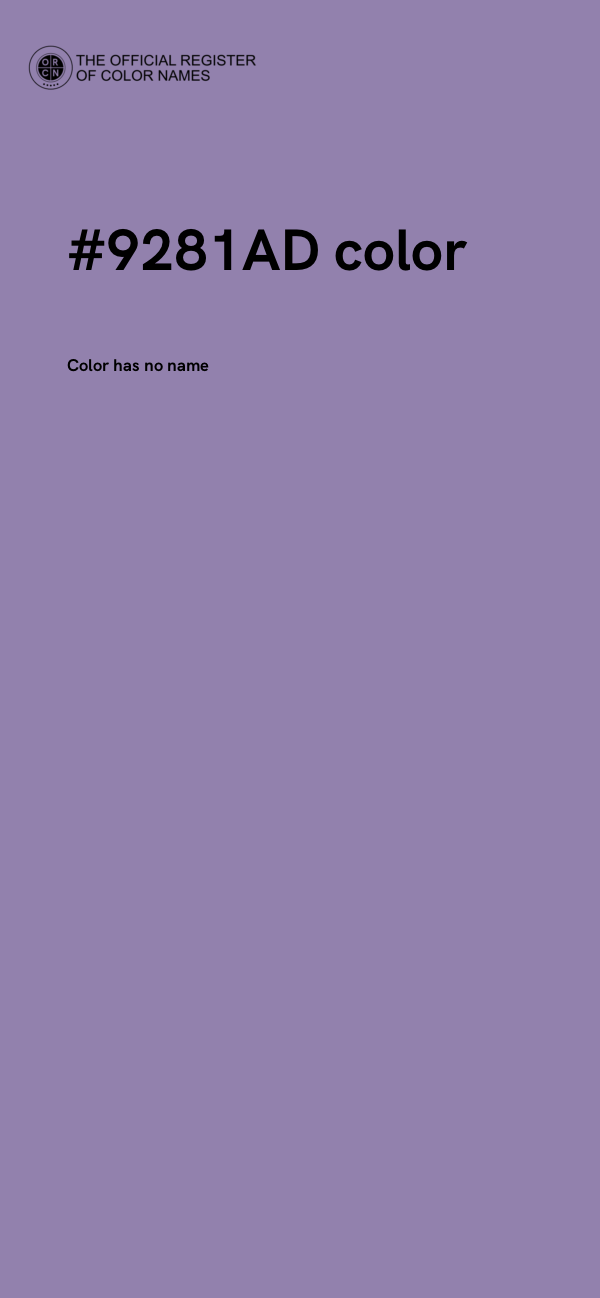 #9281AD color image