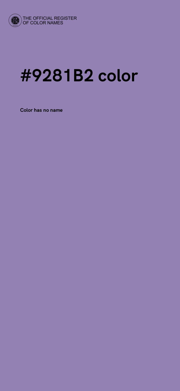 #9281B2 color image
